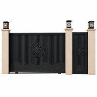 Ensemble de portes coulissantes à grille radiale, design moderne, sans rouille, certifié CE, garantie 5 ans, pour usage hôtelier et industriel