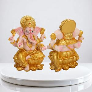 รูปปั้นช้างเรซิ่น รูปปั้นพระพุทธรูปไทย งานแฮนด์เมด วาดด้วยมือ รูปปั้นเทพเจ้าฮินดู สำหรับตกแต่งภายในวัดในเอเชียตะวันออกเฉียงใต้ - Product Image 1