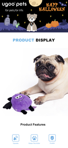 Jouets en peluche personnalisés, sourire de chauve-souris, visage souriant, violet + personnalisé, de haute qualité, amusants, bon marché, pour Halloween, 2024, Big Eyes Cure Ctue - Product Image 6