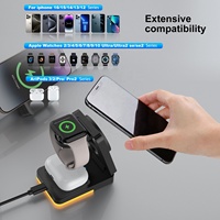 Gadget intelligent portable pliable 3 en 1 chargeur sans fil magnétique casque écouteurs montre intelligente téléphone portable chargeur sans fil Station