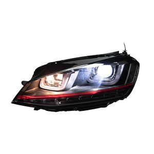 Lente para Coche VW <span class=keywords><strong>Golf</strong></span> 7 MK7 2013-2017, Conjunto de Faros Delanteros LED para Automóvil, Actualización de Alta Configuración, Estilo Dinámico, Señal Dinámica, 6000k - Product Image 2