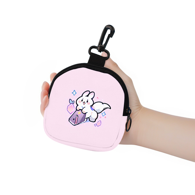 DIY Cartoon Coin Purse Zipper Mini Coin Key Bag Money Pocket Women Men Coin Purse Small Wallet Kid Gift Pouch