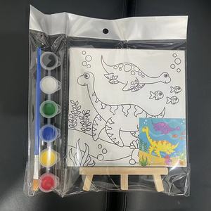 Kit de pintura em tela pré- desenhada para crianças adolescentes e adultos, pronto para enviar, para festas e pinturas - Product Image 5