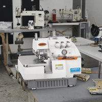Machine à coudre surjeteuse haute vitesse Jukky 737 à 3 fils, idéale pour l'overlock et le surfilage des pièces blanches et bleues légères