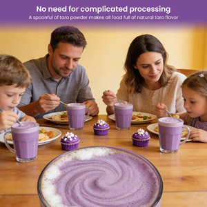 Polvere di Patata Dolce Viola (Ube) per <span class=keywords><strong>Latte</strong></span>, <span class=keywords><strong>Senza</strong></span> <span class=keywords><strong>Glutine</strong></span>, Vegana, Non-OGM, Mix di Polvere di Taro <span class=keywords><strong>e</strong></span> Yam per Tè al <span class=keywords><strong>Latte</strong></span>, Ottimo Sapore per Frullati - Product Image 6