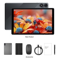 Tablette 10,1 pouces avec clavier, Android 15, processeur cinq cœurs, 8 Go de RAM, 32 Go de ROM, Wi-Fi 6 double bande 5G, 5-7 heures d'autonomie
