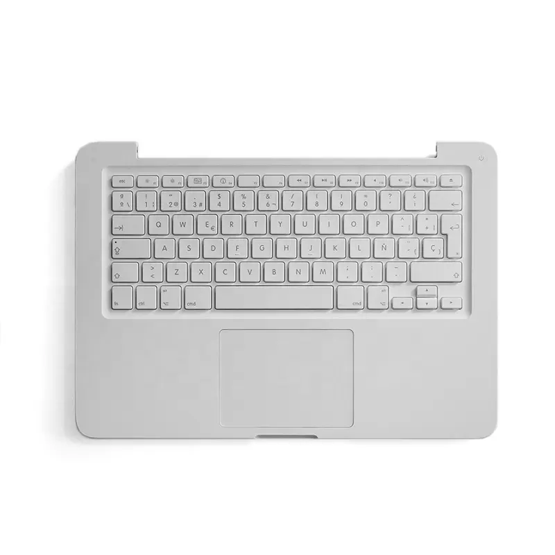 Высококачественные верхние Чехлы для macbook 13,3 дюйма A1342, верхняя крышка с испанской клавиатурой с сенсорной панелью для замены