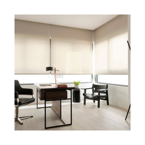 Wifi thông minh hiện đại cửa sổ văn phòng nhôm lăn màu có thể sạc lại Rèm điện được xây dựng trong không thấm nước cơ giới khách sạn - Product Image 2