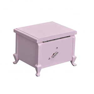 Boîte à <span class=keywords><strong>musique</strong></span> en bois personnalisée Ever Bright, à manivelle, souvenirs d'<span class=keywords><strong>enfance</strong></span>, rose, petite boîte à bijoux carrée ou rectangulaire pour fille - Product Image 5