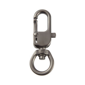 CLIPON AK211TR-L-018-MGM Gancho giratorio metálico con bloqueo automático, patente estadounidense/europea, alta resistencia, adecuado para productos de exterior, collar para mascotas - Product Image 1