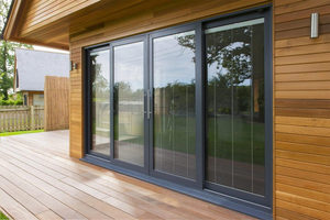 Porta Scorrevole in Alluminio TOMA-AS 2047, <span class=keywords><strong>2</strong></span> Guide 4 Pannelli, Porta Scorrevole a Doppio Vetro - Product Image 6