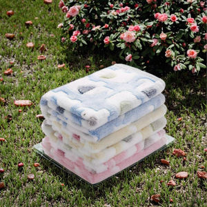 ผ้าห่มขนแกะปะการังสำหรับสุนัขผ้าห่มขนนุ่มแบบซักได้สำหรับสุนัขกลางแจ้งในร่ม - Product Image 3