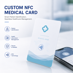 บัตร NFC ทางการแพทย์แบบกำหนดเองสำหรับการระบุตัวตนผู้ป่วยและการจัดการข้อมูลด้านการดูแลสุขภาพ - Product Image 1