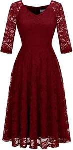 Robe de soirée <span class=keywords><strong>longue</strong></span> à manches longues en dentelle pour femmes avec logo personnalisé, robe de cérémonie, robe de cocktail, <span class=keywords><strong>jupe</strong></span> de fête - Product Image 3