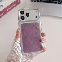 Coque de téléphone antichoc scintillante compatible avec iPhone 17 16 15 14 13 12 11 Pro Max Plus