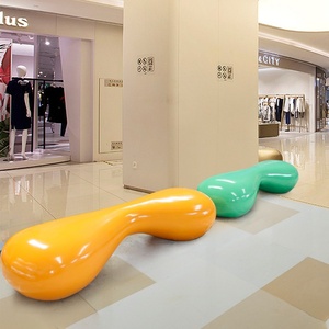 Sièges en fibre de verre, chaises de loisirs publics et tabourets créatifs pour centres commerciaux, bancs de repos extérieurs personnalisables - Chine - Product Image 2