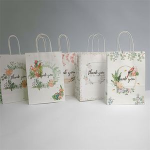 Sac cadeau en papier vélin blanc 2026 de petite taille 16*8*22cm « Merci pour votre présence » pour emballage de fête - Product Image 4