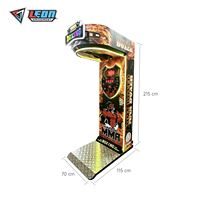 Nouvelle conception ultime : Machine de boxe électrique Dragon Punch 2, modèle ABS/PVC, fonctionne à la pièce, lumières clignotantes, garantie 1 an