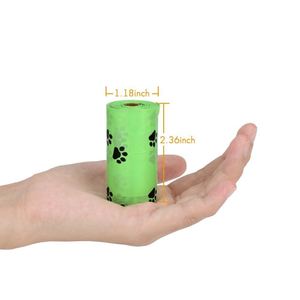 Sacs à déjections pour animaux de compagnie biodégradables en gros, emballés en boîte, sacs à crottes de chien avec distributeur - Product Image 4