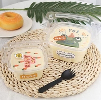 Vente en gros corbeille à fleurs forme carrée conteneur d'emballage pour dessert boîte à emporter transparente pour gâteau en mousse boîte à dessert pour enfants