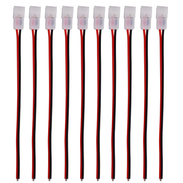 2 Pin 3 Pin 4 Pin SMD LED Strip Connector StableLock Solderless Quick Connect for 8mm 10mm Gapless CCT RGB LED Strip