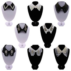 Moda cuello diseño suéter decoración hecho a mano desmontable mujeres cuello falso - Product Image 4