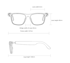 Gafas de traducción inteligente en 140 idiomas, traductor en tiempo Real de dientes azules, altavoz incorporado para viajes de negocios - Product Image 5