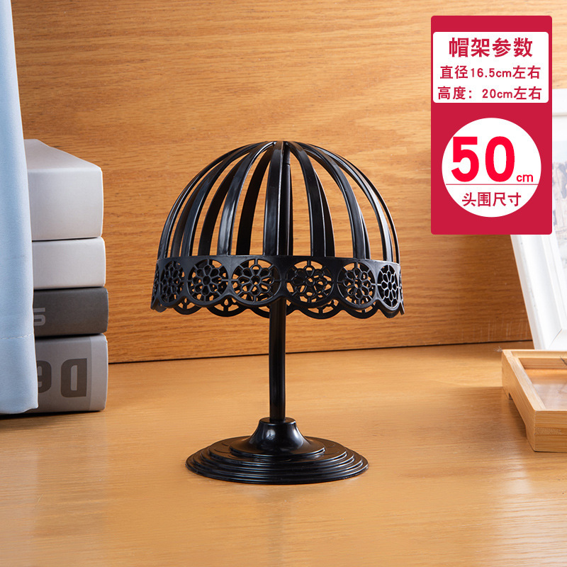 Post-style [hat circumference 50cm, height 20cm] Black