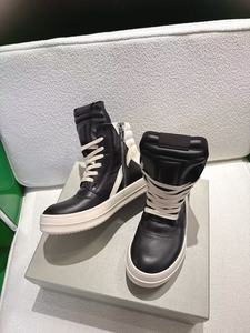 Top-quality men's high-top luxurious brand-designed sporty fashionable black laced casual height-increasing shoes for outdoor - Product Image 2