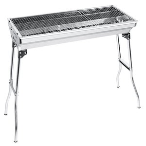 Parrilla de Carbón Portátil de Acero Inoxidable de Diseño Moderno y Lujoso, Ecológica para Exteriores y Estufa de Camping - Product Image 1