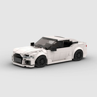 Compatible avec les briques de marque, voiture de course MOC, jouets de construction éducatifs à assembler soi-même pour enfants, blocs de construction ABS, cadeau d'entreprise