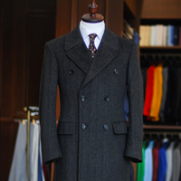 Manteau en laine de haute qualité pour hommes, taille plus, double boutonnage, livraison rapide