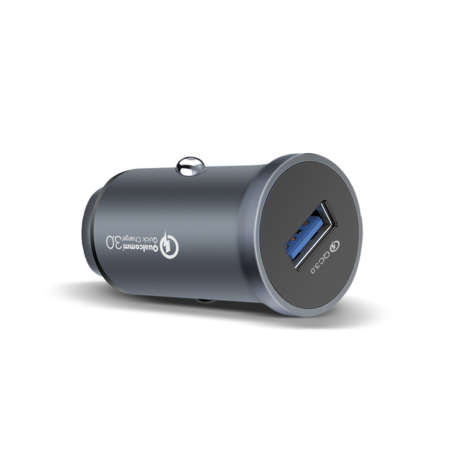 18W High Quality Aluminum Alloy and Pc Fire-Proof Material Function QC3.0 USB-A Port Eco Friendly Universal Adapter Car Charger