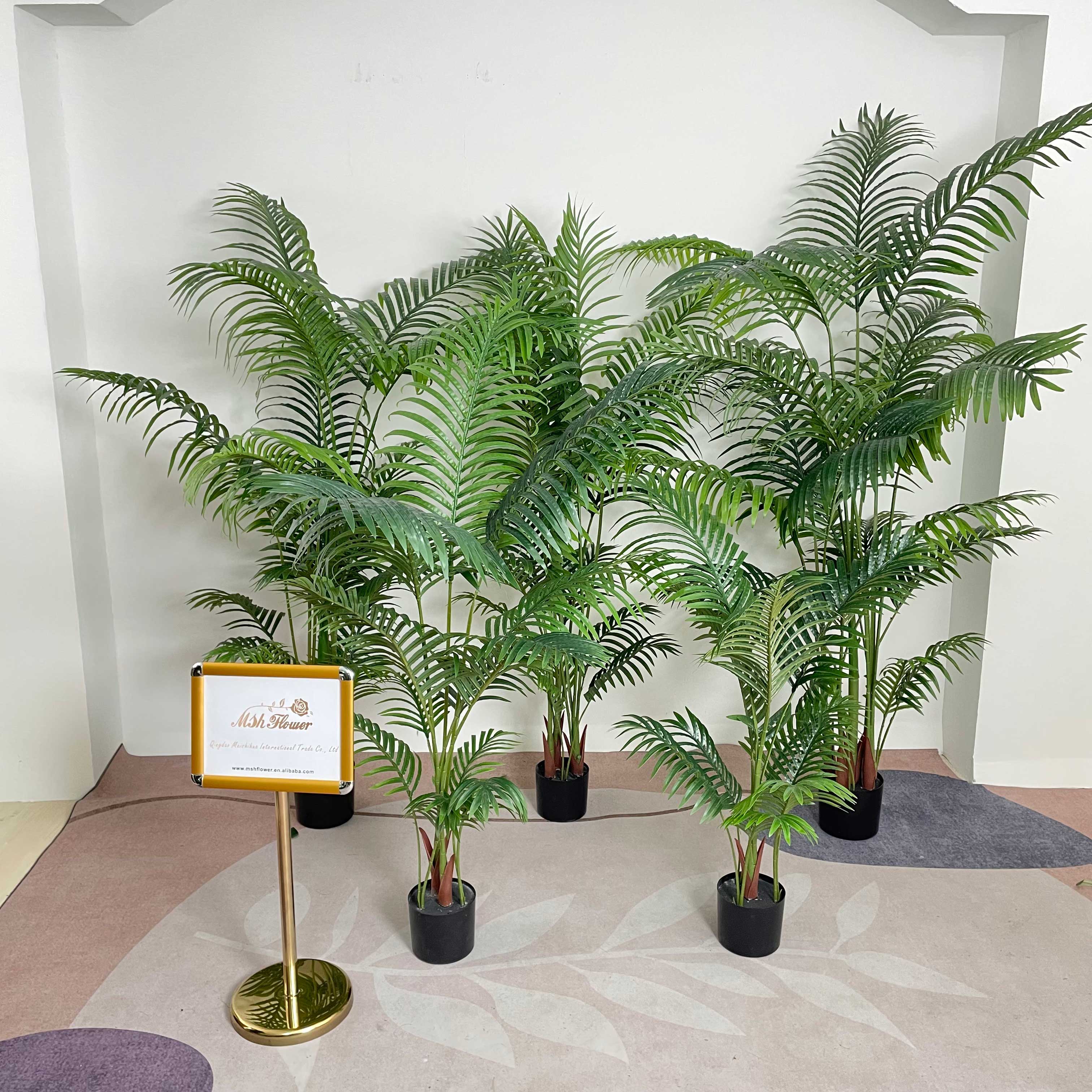 Y377 искусственное зеленое растение Dypsis lutescens пальмовые с дырявыми деревьями комнатная гостиная большой напольный декоративный орнамент растение