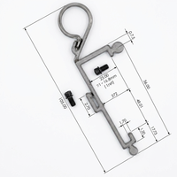 ESLXH622 Profilé d'extrusion en PVC transparent pour porte-étiquettes de rayonnage, présentoir d'étiquettes de magasin, longueur personnalisée OEM/ODM, hauteur 61 mm