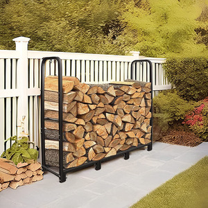 Outdoor Indoor Firewood Rack Upgraded Adjustable Firewood Rack Heavy Duty Logs Stand Stacker Holder for Wood Storage