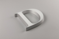 YIJIAO Lettres en acrylique 3D personnalisées à LED éclairées par l'avant, logo biseauté lumineux, mini-enseigne pour magasin, bureau, bâtiment, mur