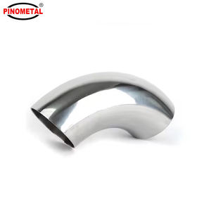 Pipa mobil 3 inci 90 derajat kustom pipa tekuk Yang dapat dilas 304 baja tahan karat pipa siku knalpot yang dipoles - Product Image 3