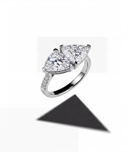 Anillo de Diamante de Corte Brillante Trillón de Moda, Diamante Creado en Laboratorio, Oro Sólido de 9K, 10K, 14K, 18K, Anillo de Compromiso, Boda, Joyería Fina, Regalo - Product Image 1