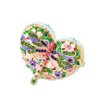 Dropshipping Gift HQ Boîte à bijoux en émail coloré Creative Luxury Home Decor Heart Dragonfly Desktop Ornament Storage Box Gift