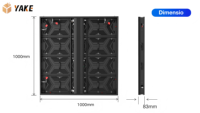 Écran LED extérieur P3.9 P4.8 P6.2 à service avant et arrière, mur vidéo LED à économie d'énergie pour la publicité sur panneaux d'affichage ou DOOH