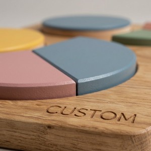 Bandeja <span class=keywords><strong>de</strong></span> Madera Montessori Personalizada OEM para <span class=keywords><strong>Fracciones</strong></span>, Segmentos Circulares 1/2 1/<span class=keywords><strong>3</strong></span> 1/4, Juguete Educativo <span class=keywords><strong>de</strong></span> Matemáticas para División, Referencia <span class=keywords><strong>de</strong></span> Aprendizaje - Product Image 2