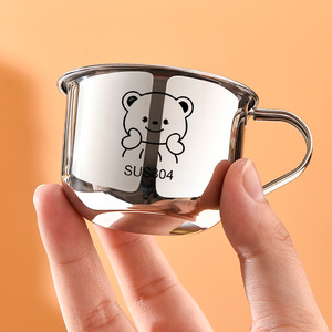 Gobelet pour enfants en acier inoxydable 304, dessin animé mignon, gobelet <span class=keywords><strong>à</strong></span> eau pour tout-petits, épaissi, résistant aux chutes, qualité alimentaire, vaisselle pour enfants, personnalisable - Product Image 4