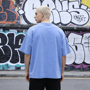 Camiseta Oversize para Hombre, 100% Algodón, 240g, Estilo Vintage, Holgada, Lisa, Nueva Colección Primavera Verano, Venta al Por Mayor - Product Image 2