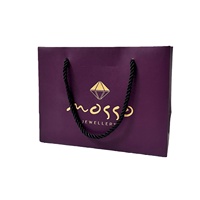 Sacs en carton personnalisés biodégradables et écologiques pour bijoux et montres, avec logo estampé à chaud et poignée, compatibles micro-ondes, pour emballage de luxe