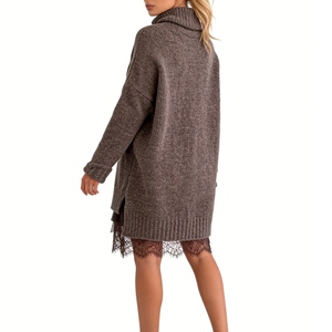 Women's <b>Turtleneck</b> Oversized <b>Sweater</b> Long Sleeve Warm Winter Coat Fashion - Product Image 6