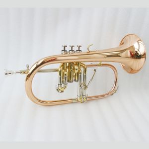 Flugelhorn en cuivre, instrument à vent en laiton, <span class=keywords><strong>trompette</strong></span> en Si bémol - Product Image 2