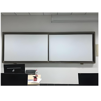 Machine intégrée de projecteur multimédia de tableau blanc de traction-push pour l'enseignement scolaire, le tableau blanc de bureau, la formation et la classe de tutorat