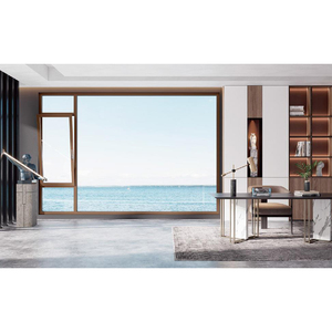 ประตูหน้าต่างกระจกนิรภัยอะลู<span class=keywords><strong>มิ</strong></span><span class=keywords><strong>เนียม</strong></span>แบบสั่งทำพิเศษ ทนทานต่อพายุเฮอริเคน มาตรฐานออสเตรเลียและนิวซีแลนด์ - Product Image 1