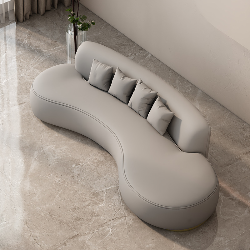 2.3-meter four-seater sofa (grey)